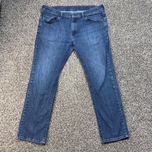 Mott & Bow Men's 36x28 Slim Fit Jeans Indigo Blue Stretch Denim Pants